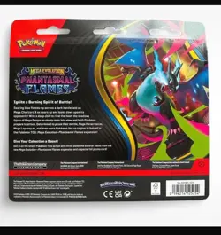 Pokemon TCG Phantasmal Flames 3 Pack Triple Blister Sneasel Sealed - Image 2