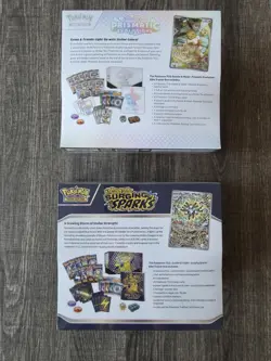 NEW Pokemon Prismatic Evolutions & Surging Sparks ETB Elite Trainer Box SEALED - Image 3