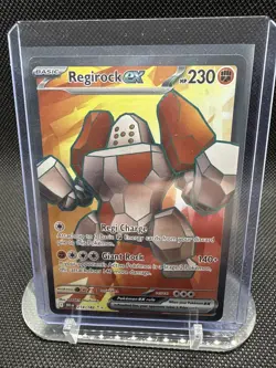 Pokemon TCG Regirock EX 214/182 Destined Rivals Full Art Ultra Rare Holo NM! - Image 1