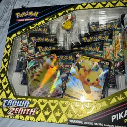 Pokemon TCG Crown Zenith Pikachu Vmax Premium Collection Box (7 Packs) (NISB) - Image 2