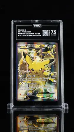 2016 Pikachu EX Pokemon XY Black Star Promos LP TAG 7.5 #XY124 - Image 1