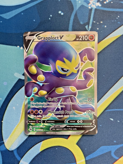 Pokemon TCG Grapploct V 072/073 Ultra Rare Holo Champion's Path NM - Image 1