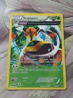 Pokemon TCG Vespiquen Ancient Origins 11/98 Regular Rare LP. - Image 1