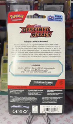 💫 BREATH SWIRL💫 Pokemon Destined Rivals Checklane Blister pack w/ Eevee Promo - Image 2