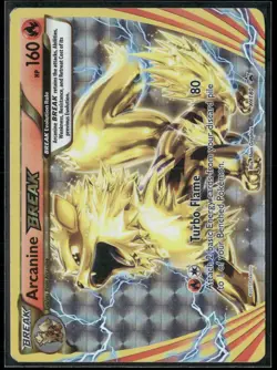 Pokemon - Arcanine BREAK XY180 Full Art Black Star Promo MP - Image 1
