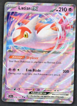 Latias EX 076/191 Double Rare Surging Sparks Pokemon NM - Image 1