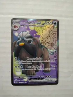 Pokemon TCG Arven's Mabosstiff EX 218/182 Sv10: Destined Rivals Ultra Rare - Image 1