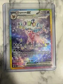 Pokemon TCG Espeon EX Prismatic Evolutions Special Illustration Rare 155/131 - Image 1