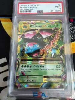 Pokemon TCG M Venusaur EX XY Evolutions 2/108 Mega Holo Rare PSA 9 MINT - Image 1