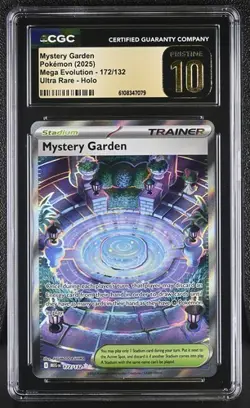 Mystery Garden *CGC PRISTINE 10* Ultra Rare *#172* Mega Evolution * Pokemon - Image 1