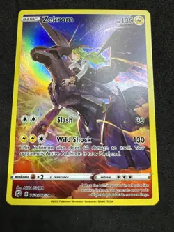 Pokemon Zekrom Ultra Rare Full Art Holo TG05/TG30 Brilliant Stars English - Image 1
