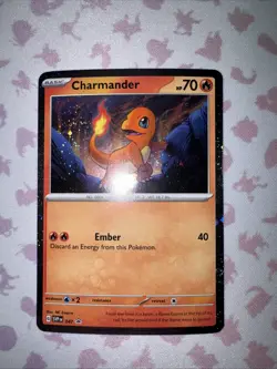 Pokemon Scarlet & Violet 151 Charmander SVP 047 Cosmos Holo Promo NM A - Image 1
