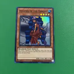 Yugioh Invader of the Throne SRL-EN026 Super Rare 25th Anniversary NM - Image 1