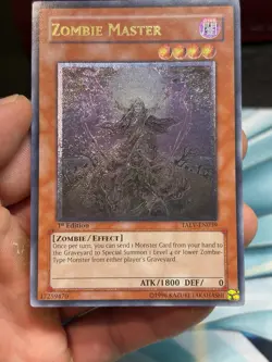 Yugioh Zombie Master TAEV-EN039 Ultimate Rare 1st Edition Moderate Play - Image 1