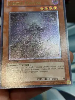 Yugioh Zombie Master TAEV-EN039 Ultimate Rare 1st Edition Moderate Play - Image 4