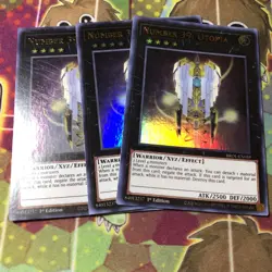 Yugioh Number 39: Utopia BROL-EN059 Ultra Rare 1st Edition X3 Lp - Image 1