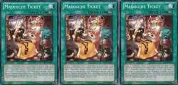 Yugioh- 3X Madolche Ticket - Common - 1st Edition - ABYR-EN061 - Near Mint - Image 1