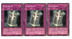 Yugioh- 3X Alien Brain - Common - 1st Edition - ABPF-EN075 - Light Play - Image 1