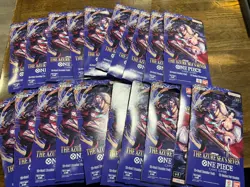 LOT of (20) OP-14 Sleeved Booster Packs Of One Piece TCG The Azure Sea's Seven - Image 1