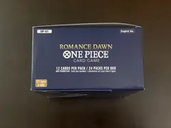 One Piece Romance Dawn Empty First Wave Blue Bottom Booster Box + 24 Empty Packs - Image 4