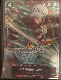 Trafalgar Law RARE CHAMPIONSHIP EVENT PROMO ALT ART P-038 ONE PIECE TCG NM - Image 1