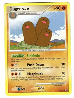Pokemon TCG Dugtrio Platinum 24/127 Regular Non-Holo Rare Card NM - Image 1