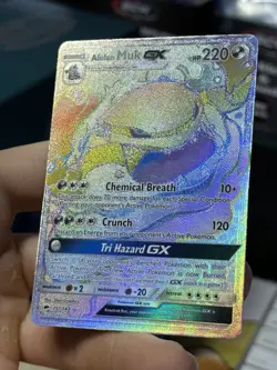 Alolan Muk GX 157/147 Burning Shadows 2017 Secret Rainbow Rare Pokemon Card TCG - Image 5