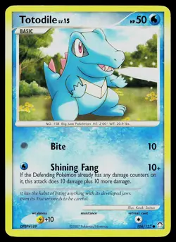 Pokemon Card Totodile 106/123 Mysterious Treasures - Image 1