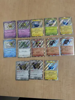 Pokemon TCG Shiny Paldean Fates Holo Card Lot With Black Star Promo - Image 1