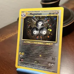 Magneton 10/64 HOLO Rare Neo Revelation WOTC Vintage Pokemon Card - Image 1