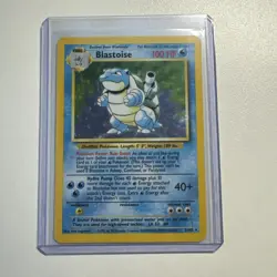 Blastoise Base Set 2/102 Holo Vintage Pokemon Card WOTC MP - Image 3