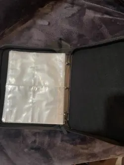 Leather Blastoise 3 Ring Pokemon Card Binder! 4 Pocket Double Sided! - Image 4