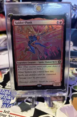Spider-Punk Legendary Creature Spider Human Hero Magic Foil Card - Image 1