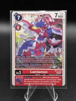 BT24-016 Lamiamon Time Stranger Digimon Card Game - Image 1