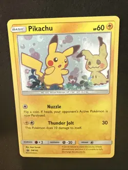 Pokemon Pikachu TCG SM162 Holo Black Star Promo Card Near Mint Condition - Image 2