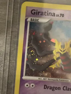 Pokemon TCG Giratina Card 28/127 Platinum Holo Rare SWIRL - Image 2