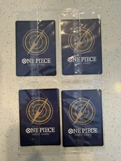 Set Of 4 Sealed Promo One Piece Card Treasure Booster Monkey.D.Luffy ST10-006 - Image 2