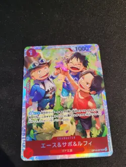 Ace & Sabo & Luffy OP13-007 SR Carrying on His Will ONE PIECE Card Game Japanese - Image 1