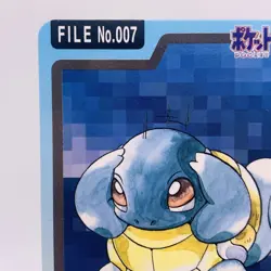 Pokemon Cards Bandai Carddass Squirtle File No.007 1997 NM Japanese g854 - Image 2