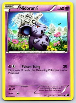 Nidoran F - BW Plasma Freeze 40/116 Aya Kusube Pokemon 151 Card LP - Image 1