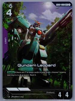 Gundam Leopard U+ Gundam Card Game Dual Impact GD02-060 Alternate Art - Image 1