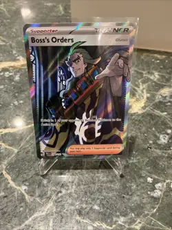Pokemon TCG Boss's Orders Trainer Full Art Holo Rare Card 248/193 Paldea Evolved - Image 1