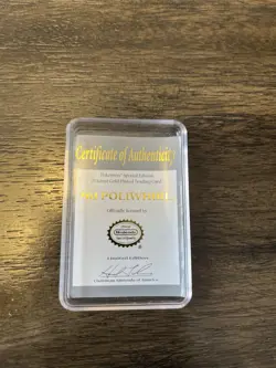 1999 Pokemon Poliwhirl Nintendo 23 Karat Gold Plated Trading Card - Image 4