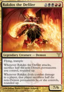 Near Mint x 1 Rakdos the Defiler Dissension - Image 1
