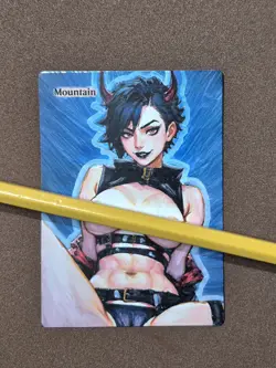 mtg altered art hand painted anime - Image 1