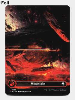 Mountain (265) (Borderless) - Foil - Edge of Eternities - MTG Magic 🔥 - Image 1