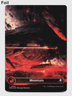 Mountain (265) (Borderless) - Foil - Edge of Eternities - MTG Magic 🔥 - Image 3