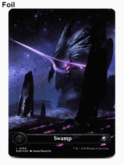Swamp (264) (Borderless) - Foil - Edge of Eternities - MTG Magic NM/M 💀 - Image 1