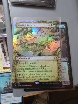 Mtg Sapling Nursery Borderless Foil Extended Art ! - Image 1