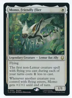 Momo, Friendly Flier FOIL #0394 (Promo) MTG Avatar: The Last Airbender Magic - Image 1